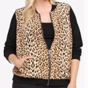 Torrid Cheetah Print Bomber Jacket 3X